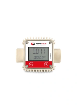 K24 - Электронный счетчик для ДТ, бензина, 1" BSP (M), 20-100 л/мин