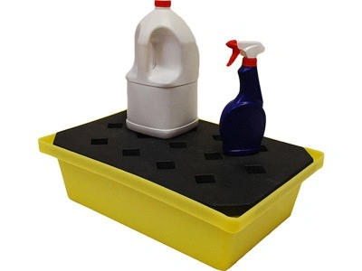 Емкость 595 х 395 х 170 с решеткой  на 20 литров, арт. ПдО 20 с решеткой, код: 19038