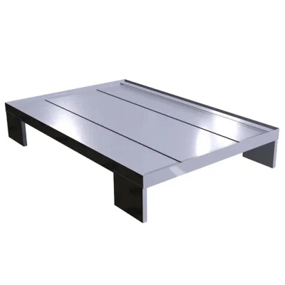 Металлический поддон для бочек ПДМ-08-02 1250x630x140 мм Серый