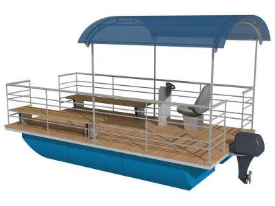 Понтонный катер 