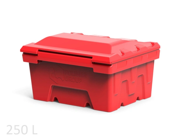 Ящик 250 литров красный
