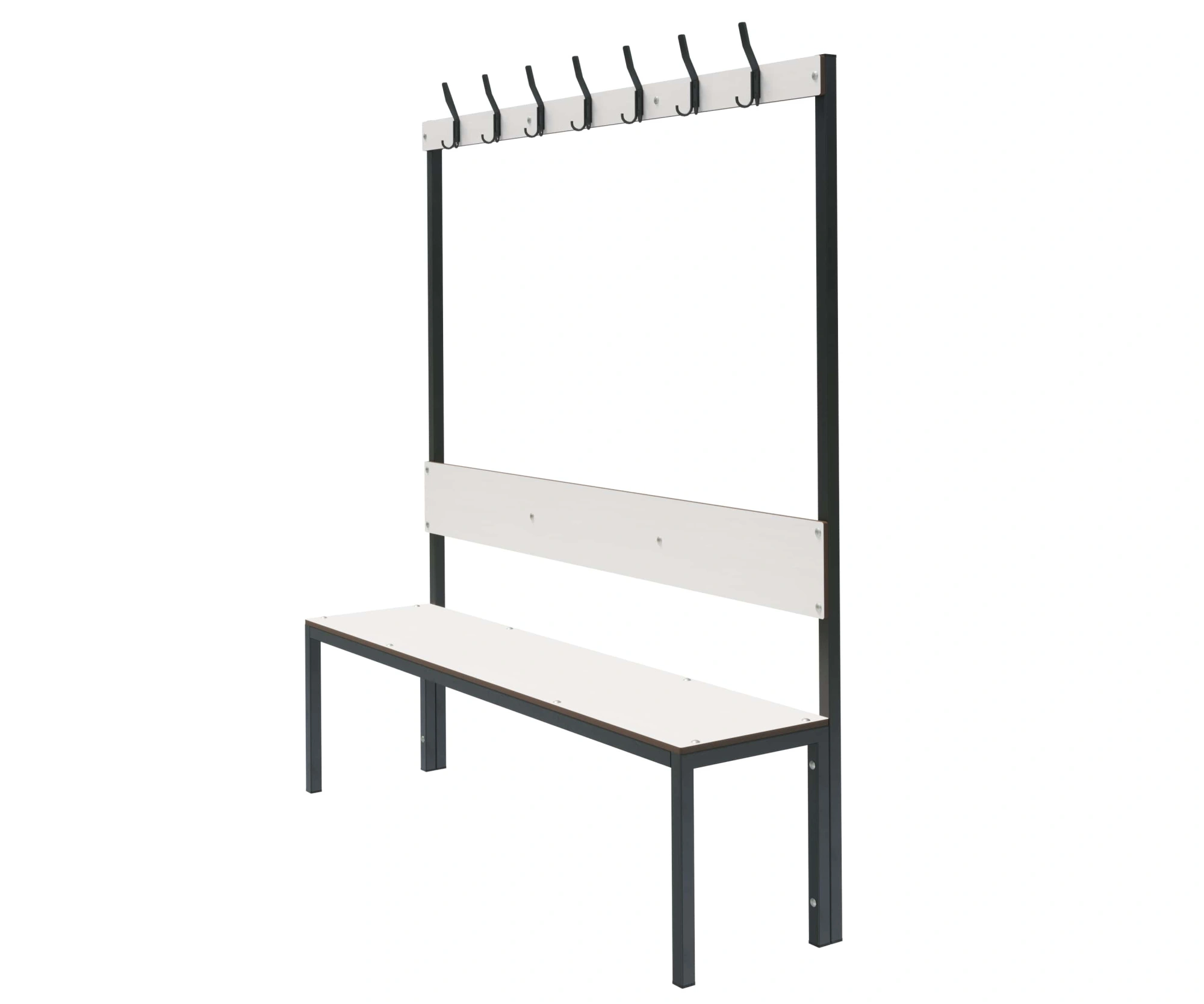 Скамейка с вешалкой для раздевалок «Фортран» 1,5 м