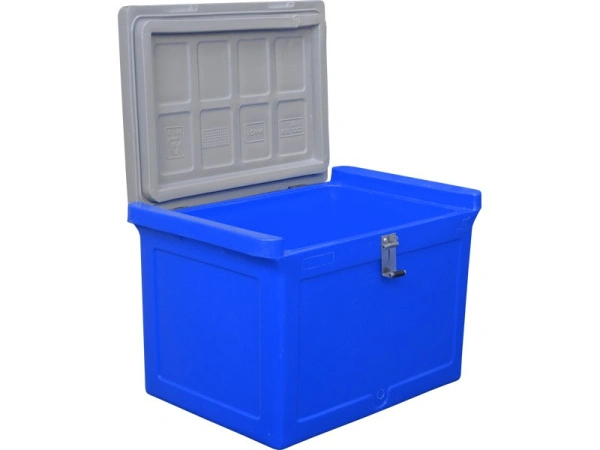 Контейнер 645х405х420 мм с крышкой, арт. RIC 50 синий, код: 01319