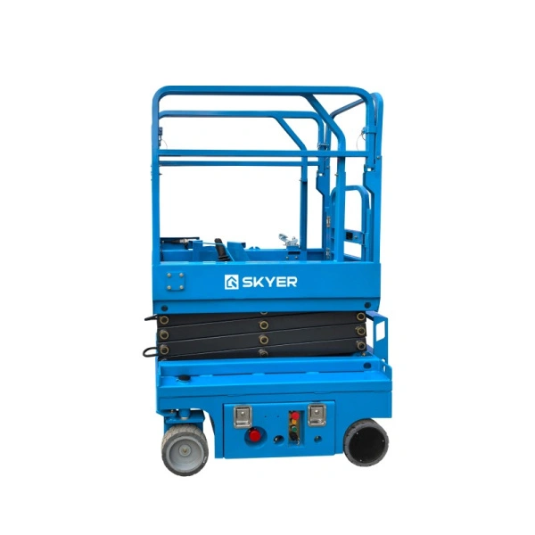 Самоходный ножничный подъемник SKYER PL0724 с выдвижной платформой (узкая база)