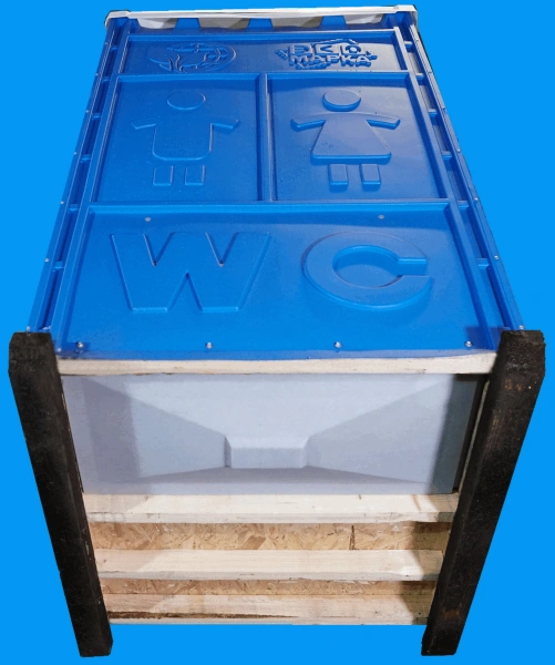 Туалетная кабина «СТАНДАРТ МД» с пластиковым поддоном 