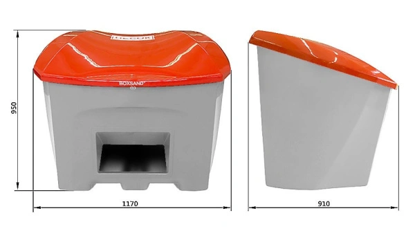 Ящик Boxsand для песка и противогололедных реагентов с дозатором