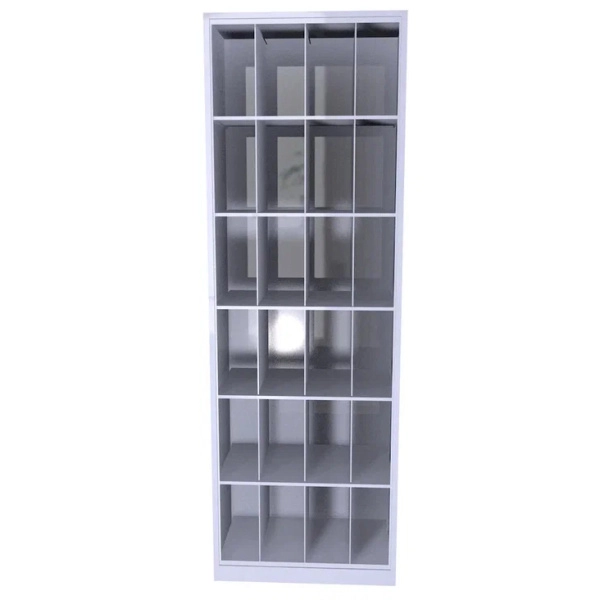 Шкаф для противогазов 24-600 без двери 1800x600x400 мм Светло-серый