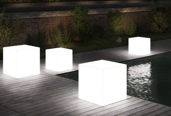 Светящийся куб Piazza 400 мм Белая подсветка, без крепления