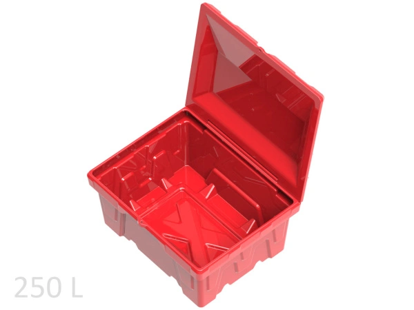 Ящик 250 литров красный