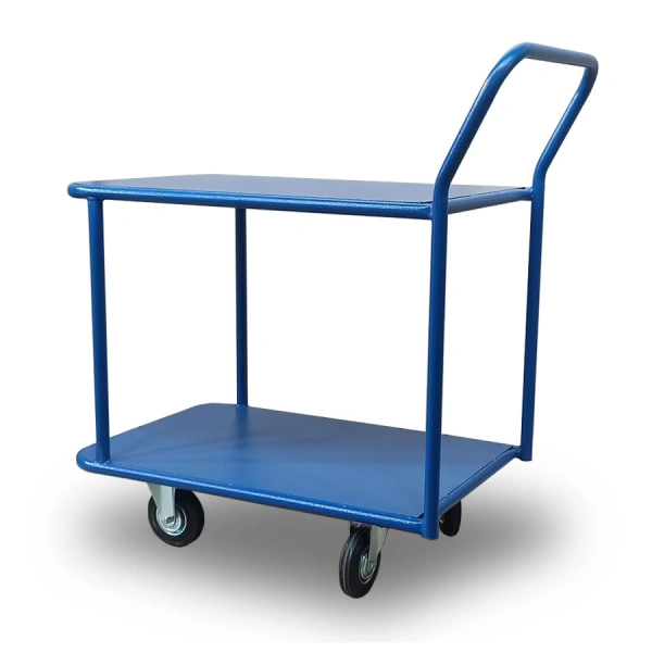 Тележка платформенная Стелла-техник КП-2-М-5-8-160-К, 2-х ярусная, 500х800 мм 