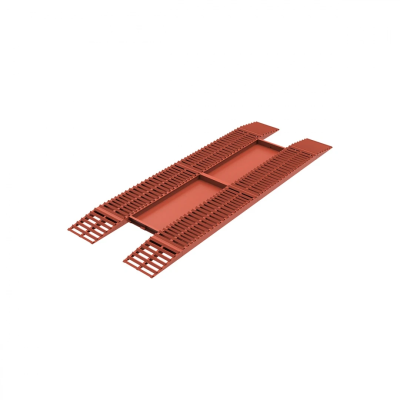 Эстакада разборная металлическая "Стандарт", 8м, грузоподъемность 40т, красная 