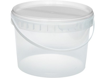 Ведро круглое емкостью 2 л, арт. ВП 2 прозр, код: 00268