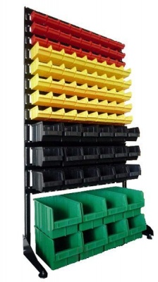 Стеллаж с пластиковыми ящиками 1801-3/5/3/2 Kombo