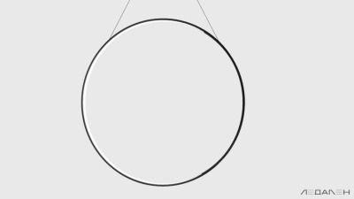 Светильник кольцо RING VENUS 3000K 35W, корпус черный