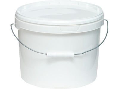 Ведро п/п 11л. круглое, с белой крышкой, с ручкой металл цв. (Ведро п/п 11л. круглое, с белой крышкой, с ручкой металл цв. ), арт. ВП 11А, код: 28098
