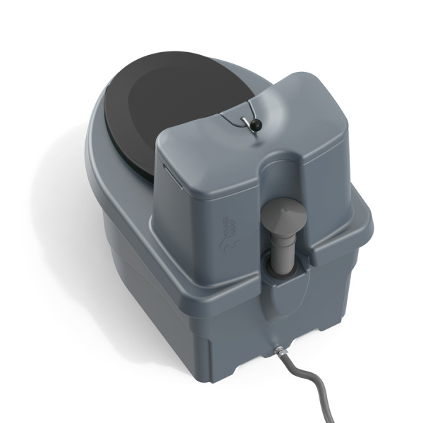 Торфяной биотуалет «РОСА» PREMIUM серого цвета